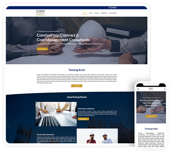 Construction Contract & ﻿Cost Management Consultants website